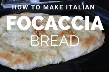 HOW TO MAKE ITALIAN FOCACCIA | Typical focaccia bread recipe - easy and vegan!