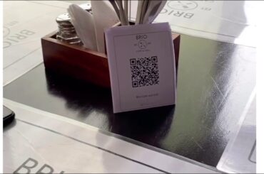 BRIO’s CONTACTLESS QR MENU!