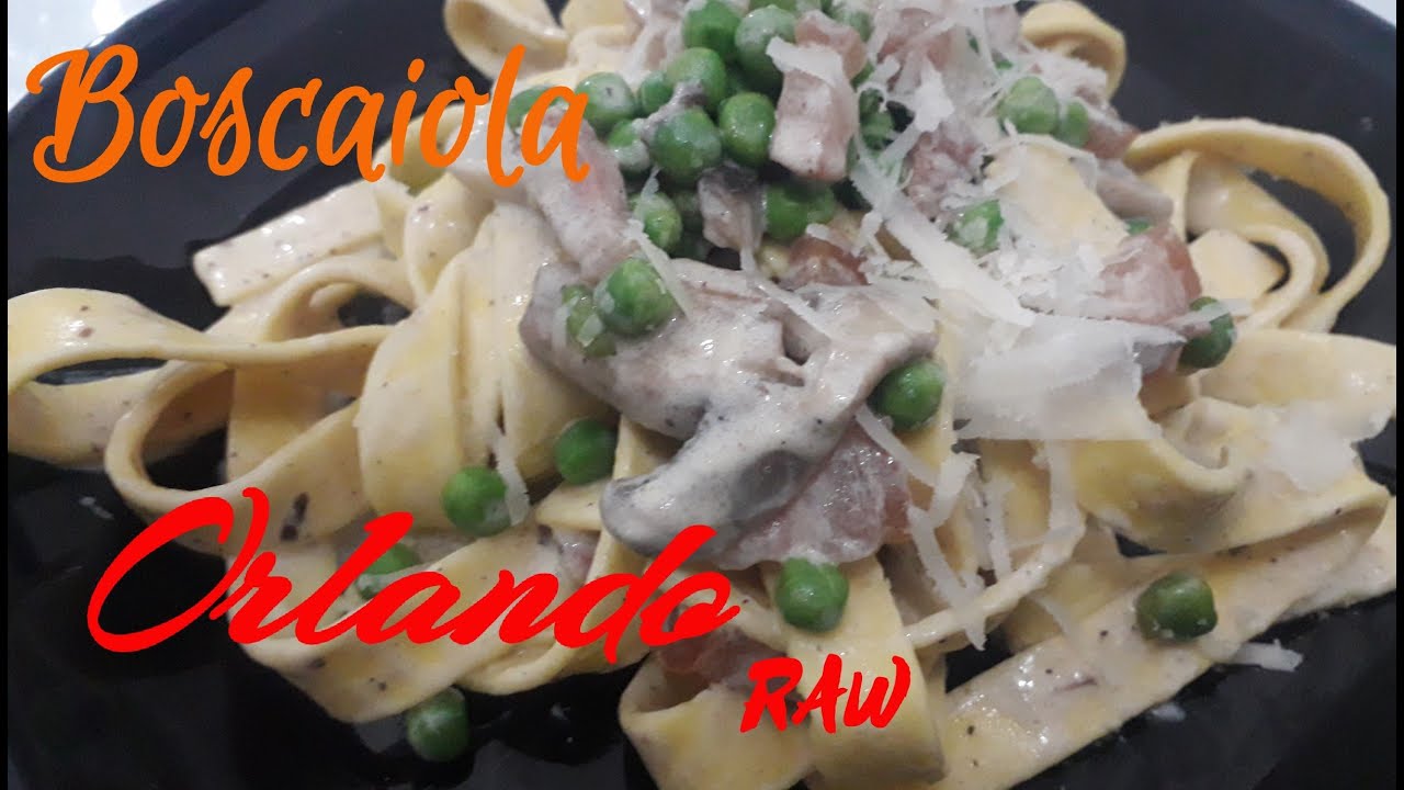 boscaiola pasta recipe done easy. Top Italian dish boscaiola pasta recipe done easy. Top Italian dish