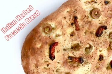 Italian Herbed Focaccia Bread Recipe / How to Make Crispy and Soft Bread / Taste of Italy Baking