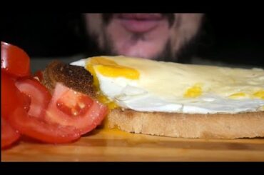 MUKBANG ITA | BRUSCHETTA UOVA FORMAGGIO E POMODORO EATING SHOW ITALIANO *ASMR CIBO ITA SUPERCROUNCY