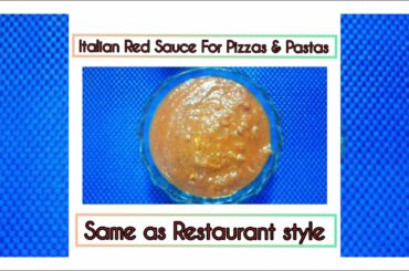 Lazi cooking. Italian Red Sauce For Pizzas and Pastas