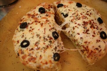 BIG CHEESY BURGER PIZZA | French Fries Pizza | Food Adda | Indian Street Food