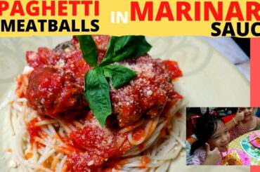 HOW TO COOK | SPAGHETTI and MEATBALLS in MARINARA SAUCE | ITALIAN RECIPE | AUTHENTIC AND DELICIOUS