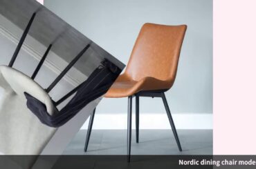 ✓Nordic dining chair modern minimalist home chair reclining living roo