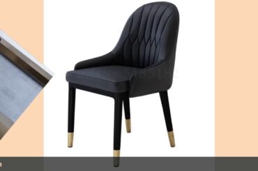 ☑Modern light luxury home chair simple back creative dining chair Nord