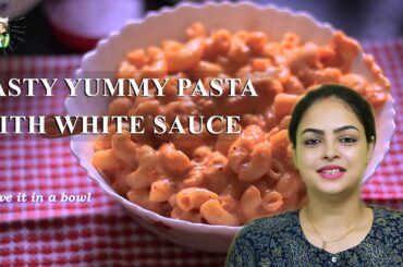 Tasty Pasta with white sauce Recipe | Italian Pasta Recipe | Tasty breakfast recipe