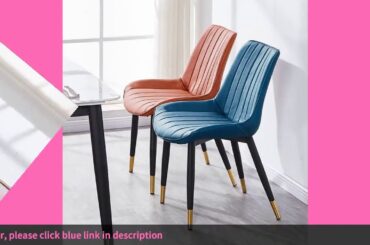 ☑Simple home dining chair hotel leather chair European backrest light l