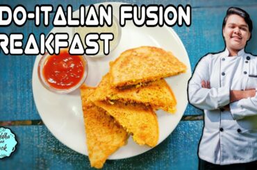 Instant Breakfast Recipe | Indian & Italian Fusion Recipe | Rava aur Corn se 10min mai Breakfast |