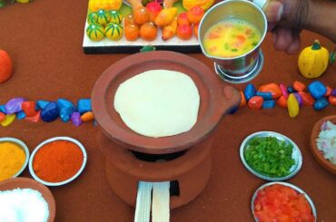 Miniature Egg Stuffed Paratha | Miniature Cooking | Anda Paratha Recipe | Mini Food