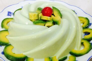Easiest Avocado Panna Cotta | Italian Dessert Pudding