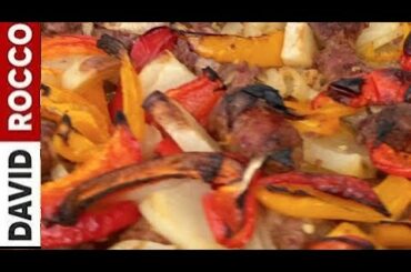 HOW TO MAKE: Roasted Sausages with Sweet Peppers and Onions | David Rocco's Recipe's