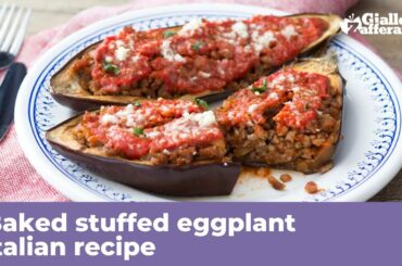 BAKED STUFFED EGGPLANT - Italian recipe