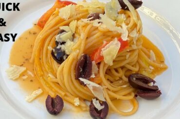 Easy Italian pasta| Linguine Pasta |Almost No oil Breakfast ideas | How to make Pasta | One Pot Meal