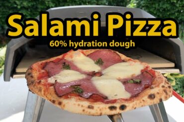 Ooni Koda Salami Pizza - 60% hydration dough