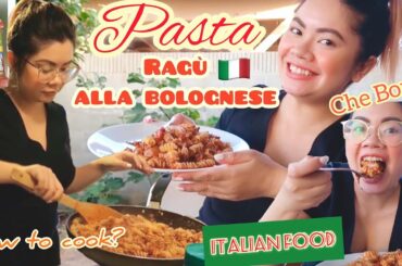 Cooking PASTA RAGÙ ALLA BOLOGNESE!! Italian food 🍝🍅  (arat na kain na tayo luto muna! 😂 )| VLOG#14