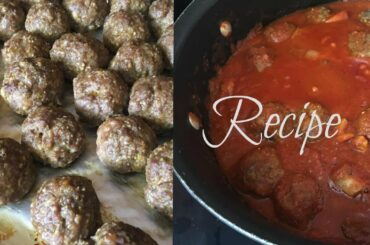 Homemade  Italian Meatball Recipe