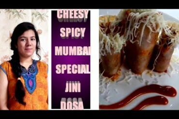 Cheesy spicy and yummy JINI DOSA Mumbai special dish
