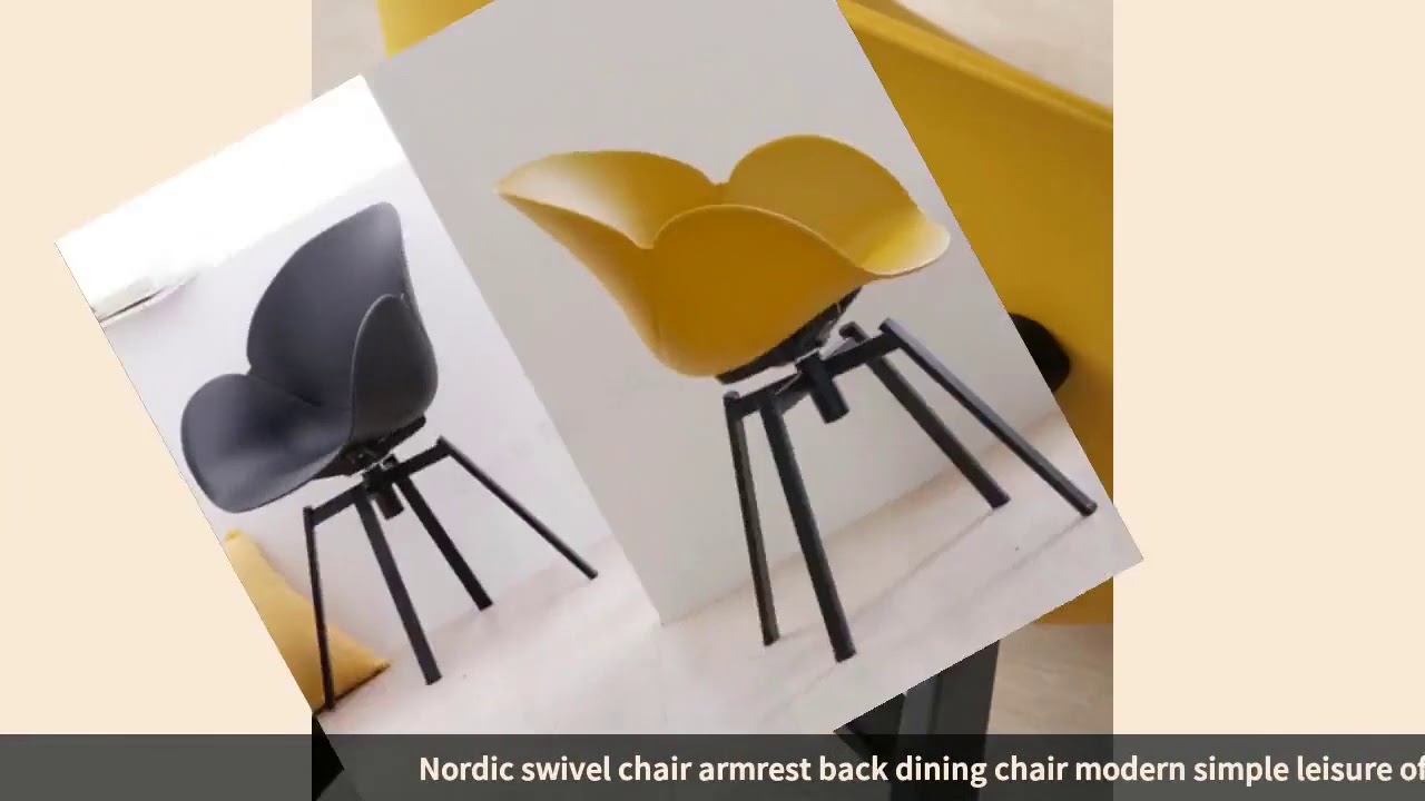 ✅Nordic swivel chair armrest back dining chair modern simple leisure of ✅Nordic swivel chair armrest back dining chair modern simple leisure of