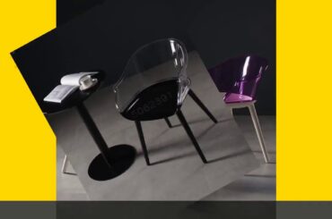 ✓Nordic Acrylic Dining Chair Creative Ghost Chair Armrest Stool Subnet