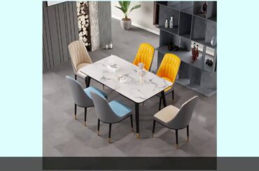 ✓Nordic solid wood dining table and chair combination Modern minimalist