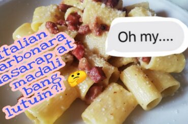 EASY TO COOK ITALIAN CARBONARA :THE ORIGINAL RECIPE MEZZE MANICHE CARBONARA🇮🇹SEL VALENCIA #SIMPLYSEL