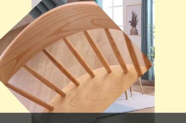 ☑Nordic Household Solid Wood Dining Chair Modern Minimalist Study Dinin