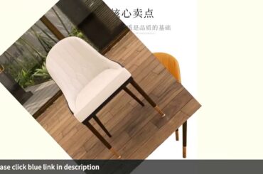 ✅Light luxury solid wood Nordic Dining chair home net red nail chair ba