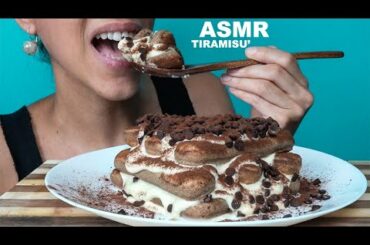 ASMR  Italian food- TIRAMISU' -  Collab with ASMR Munchies W. Mary - (no talking eating sounds)