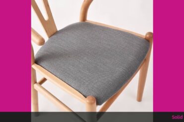 ✓Solid wood dining chair creative study solid wood stool backrest loung