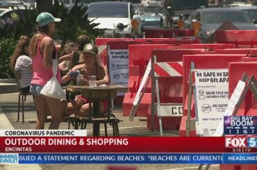 In Bid To Bounce Back From COVID-19 Fallout, Outdoor Dining Comes To Downtown Encinitas