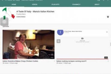 Please Subscribe to this Italian cooking channel!!!