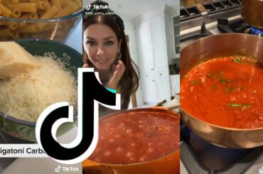 the_pastaqueen Tik Tok Cooking Italian Challenge  2020 - WOW Tik TOk