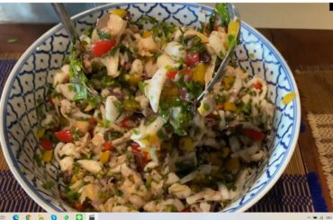 Thai Italian seafood salad in Pattaya, Ep.36