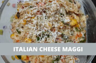 Italian Cheese Maggi | Maggi in white sauce | Cheese Maggie