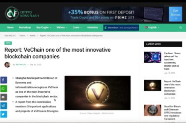 VeChain Blockchain Partnership