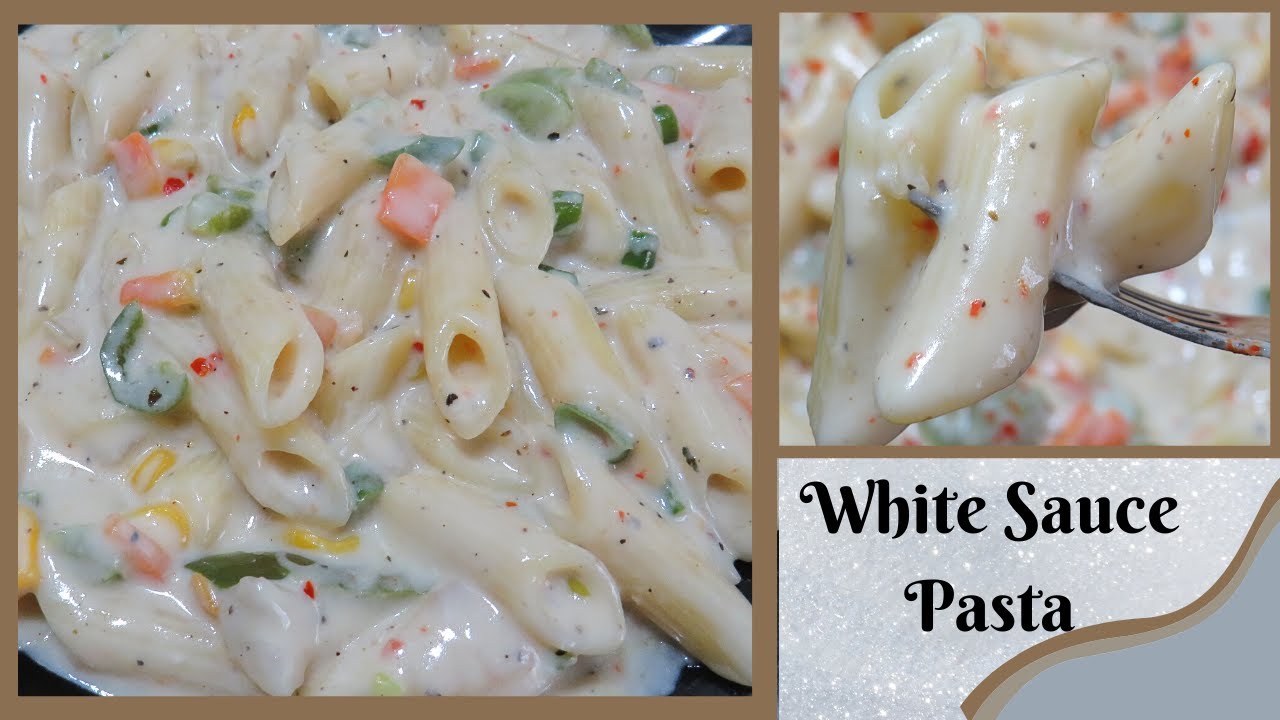 ವೈಟ್ ಸಾಸ್ ಪಾಸ್ತಾ |Homemade white sauce pasta recipe|italian White Sauce