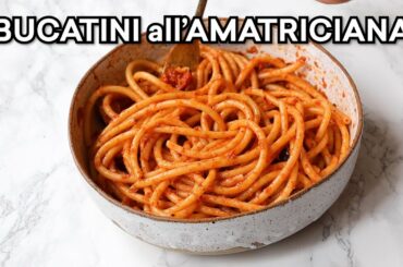 Bucatini all'Amatriciana JUST LIKE NYC's Emilio's Ballato - Roman Pasta Recipe