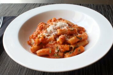 Rigatoni Al Segreto - Rigatoni with Secret Sauce - Gino's Rigatoni Al Segreto