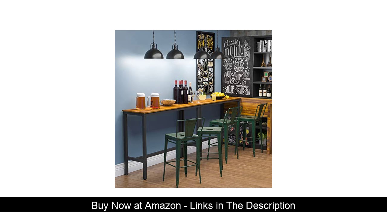 ✨ Teraves Bar Table with Solid Metal Frame,Counter Height Dining Table Kitchen Bar Table for Dining ✨ Teraves Bar Table with Solid Metal Frame,Counter Height Dining Table Kitchen Bar Table for Dining