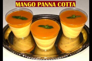 Easy Mango Panna Cotta Recipe | Mango Pudding Recipe | Italian Dessert Recipe by Shimi’s Dastarkhaan