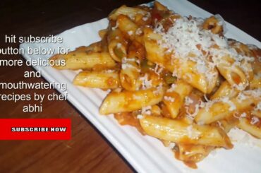 Red sauce pasta | Arrabiata sauce pasta | italian pasta recipe