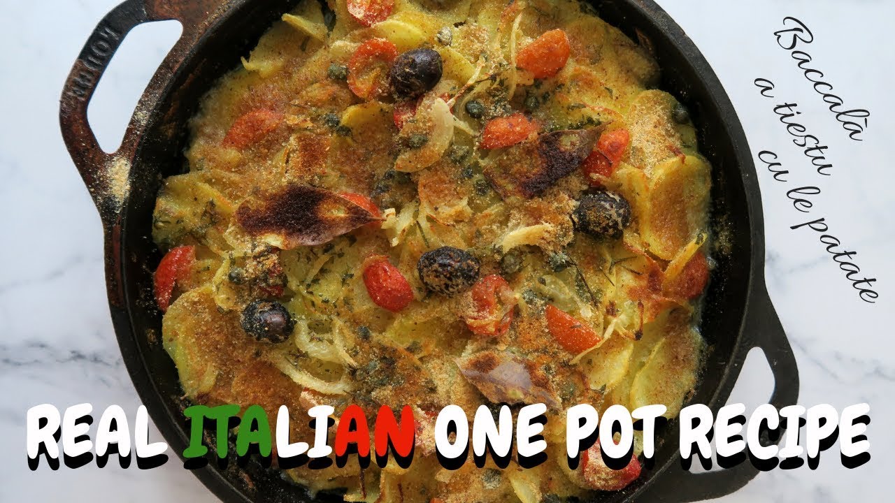 One Pot Traditional Italian Recipe: Cod Fish with Potatoes One Pot Traditional Italian Recipe: Cod Fish with Potatoes