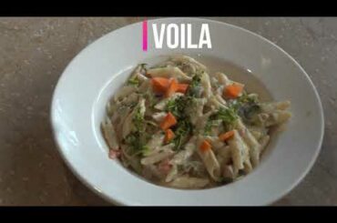 White Sauce Pasta || Italian || Easy to make || Simple || Italian Recipe || Desi || Healthy || Tasty