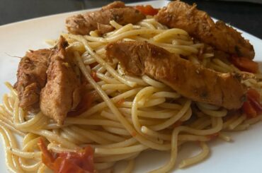 Italian Style Chicken And Tomato Spaghetti || Spaghetti Recipe