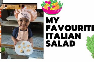 No Fire Receipes |Italian Salad | For Kids