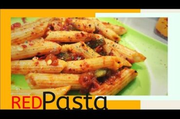 Italian Style Red pasta | Red pasta Recipe with less ingredients | tasty pasta In 5 Min | By Yukta