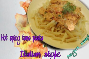spicy tuna pasta Italian style