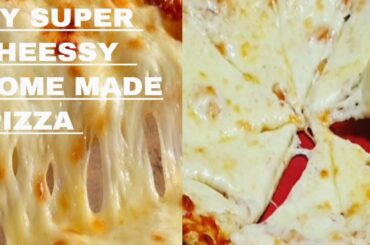 MY HOME MADE  CHEESE  PIZZA  AND BACON WITH CHICKEN PIZZA # ALA MIRAZ COOKING TV RECIPE