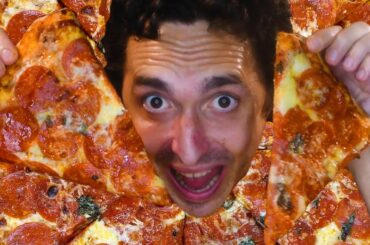 EXTRA PEPPERONI HOT HONEY PIZZA * ASMR MUKBANG NO TALKING * NOMNOMSAMMIEBOY